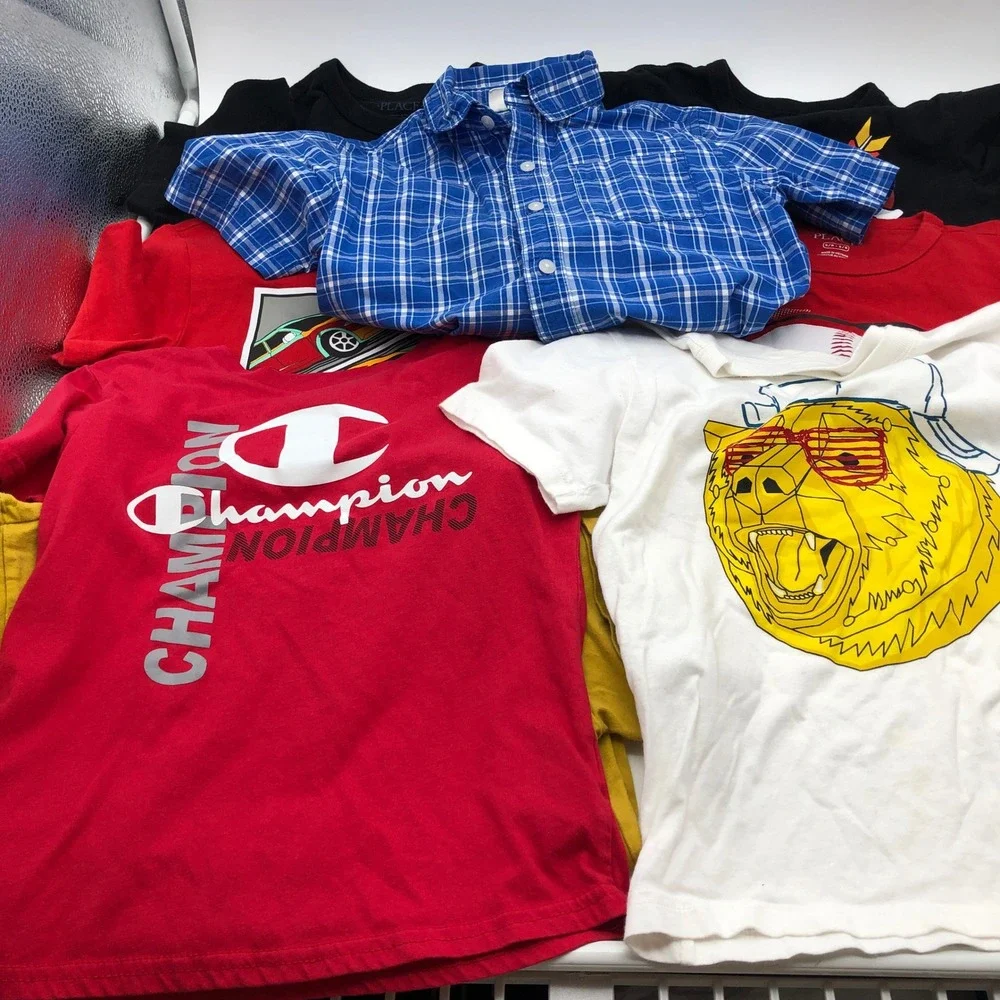 Boys Size 5/6 (S) Short Sleeve T Shirts BUNDLE Children's Place Graphic‎ Uniqlo